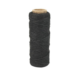 Cordelette Jute Noire 2mm x 30m MEGACR